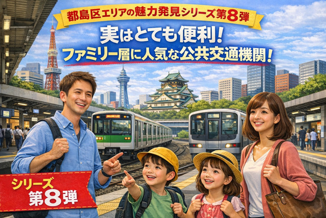 実はとても便利！ファミリー層に人気な都島区の公共交通機関　都島区エリアの魅力発見シリーズ第８弾の画像