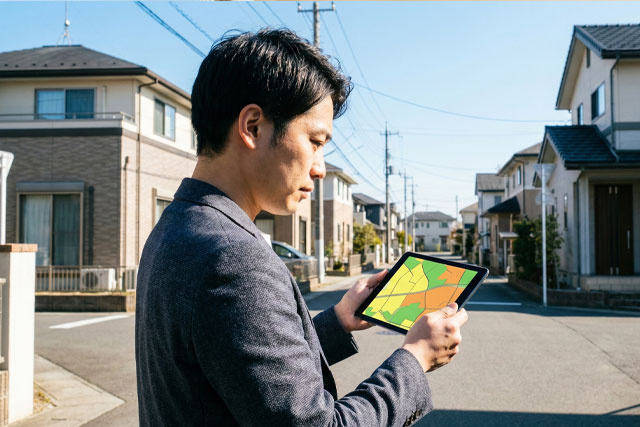 複数の用途地域にまたがる敷地の建築制限
