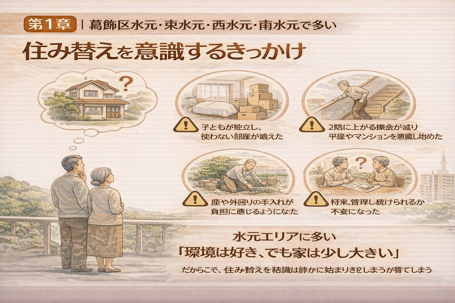 葛飾区水元エリアで住み替えを意識するきっかけ
