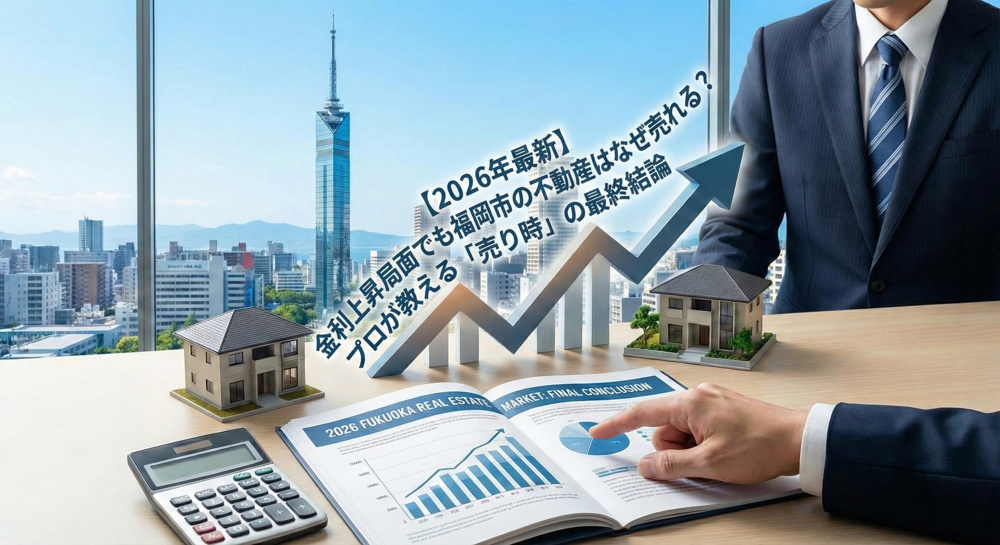 【2026年最新】金利上昇局面でも福岡市の不動産はなぜ売れる？プロが教える「売り時」の最終結論の画像