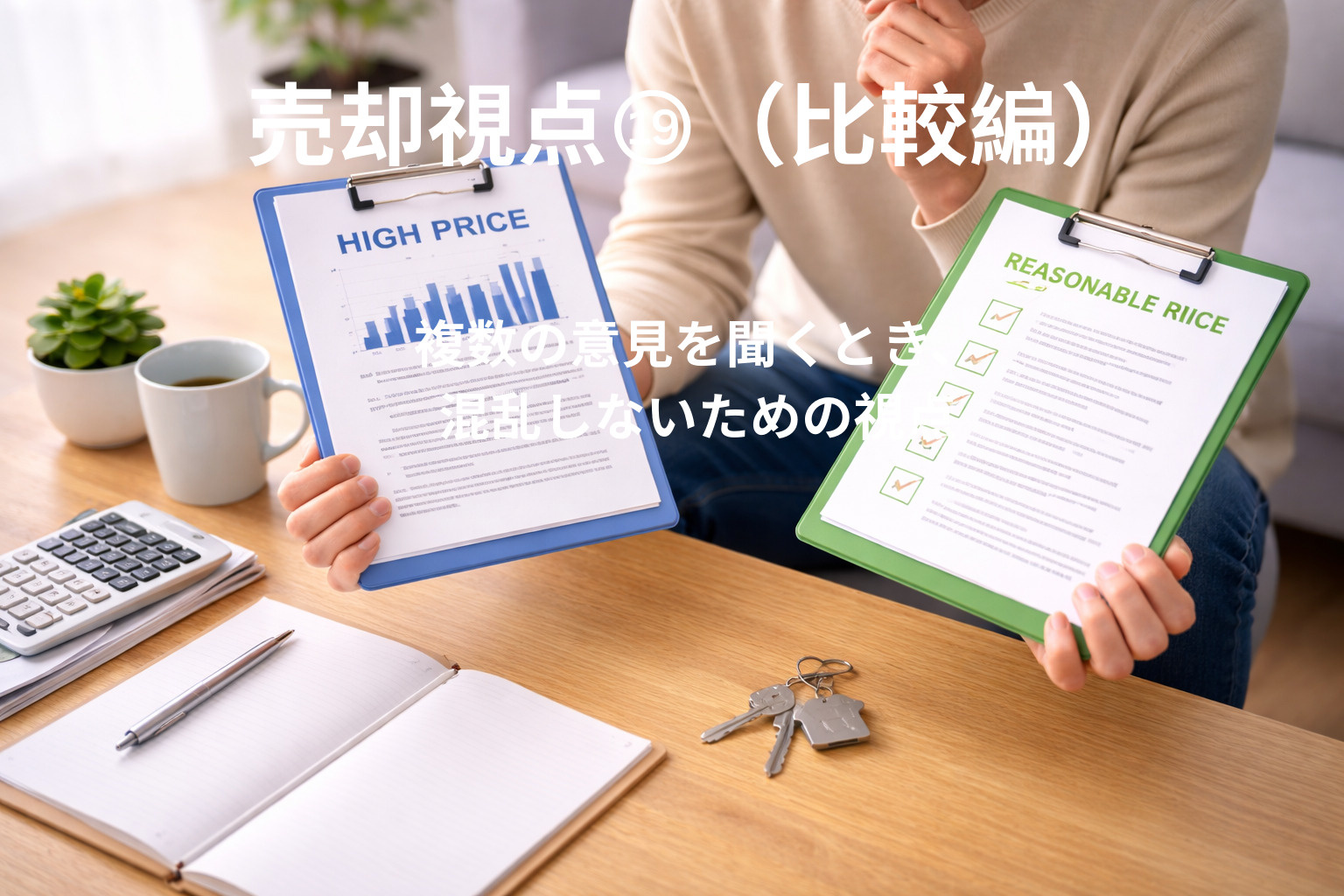 複数の意見を聞くとき、混乱しないための視点の画像