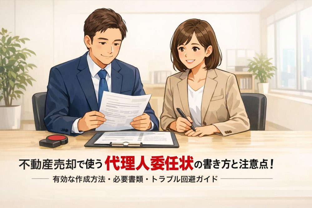 不動産売却で使う代理人委任状の書き方と注意点｜有効な作成方法・必要書類・トラブル回避ガイドの画像