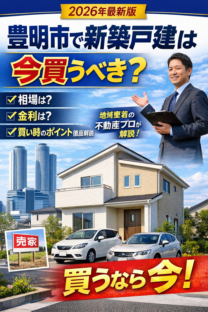 【2026年最新版】豊明市で新築戸建は今買うべき？相場・金利・買い時を地域専門の不動産プロが徹底解説の画像