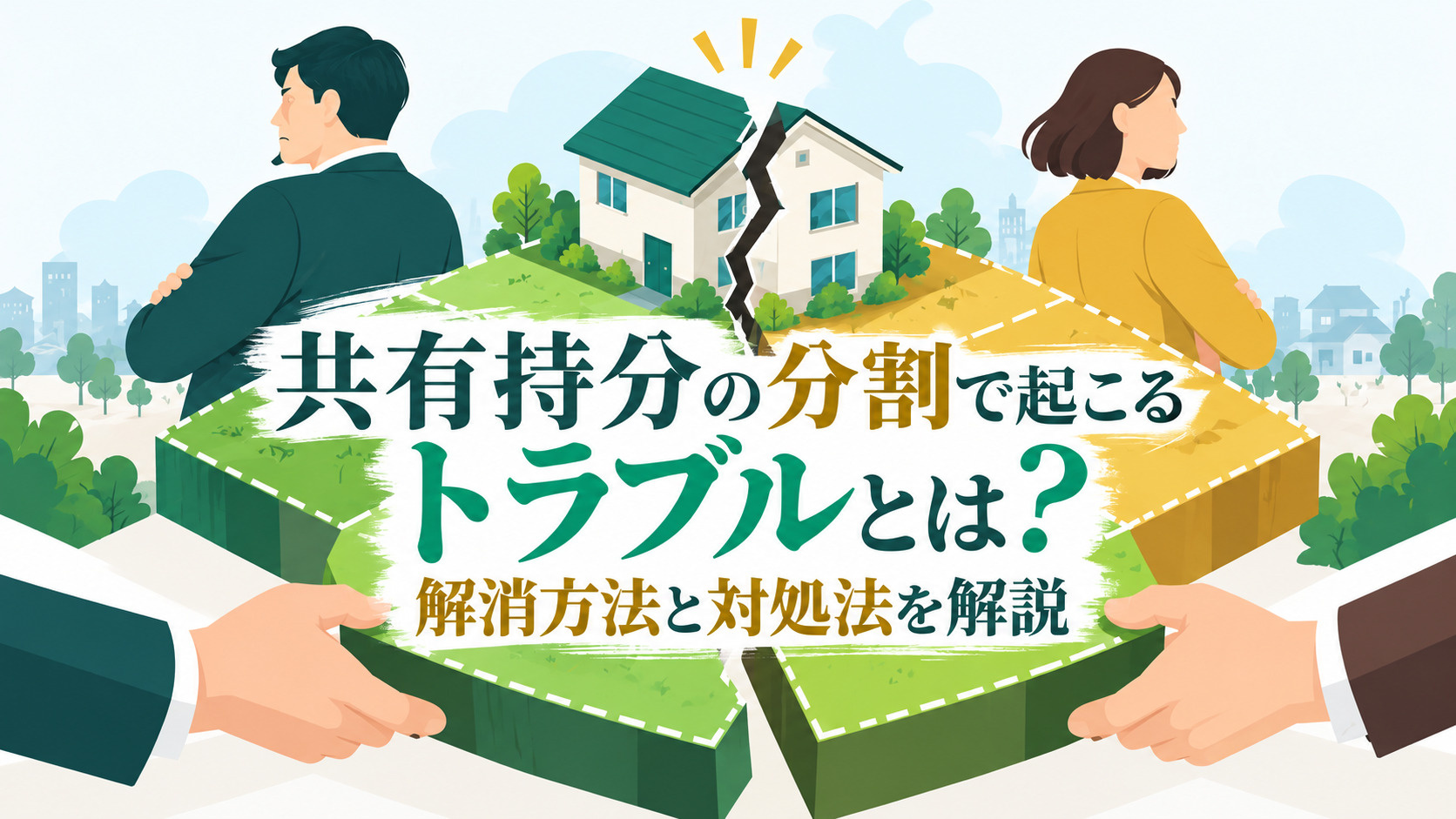 共有持分の分割で起こるトラブルとは？解消方法と対処法を解説の画像