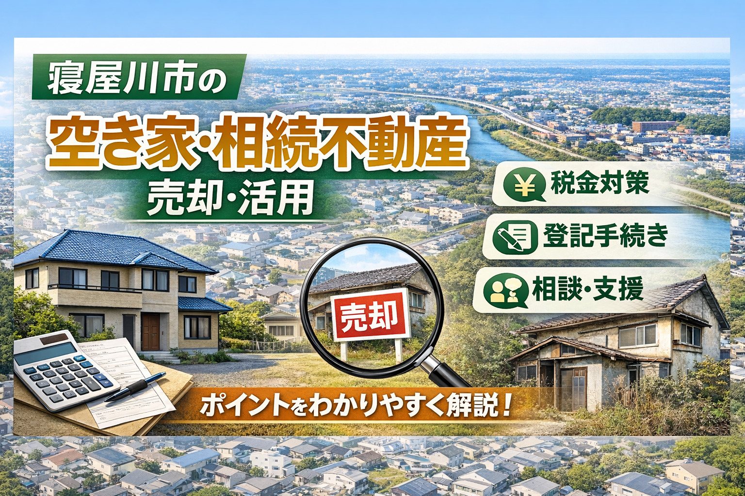 寝屋川市の相続空き家を売るには何が必要?税制や支援制度も紹介の画像