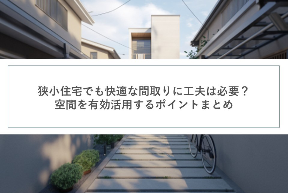 狭小住宅でも快適な間取りに工夫は必要?空間を有効活用するポイントまとめの画像