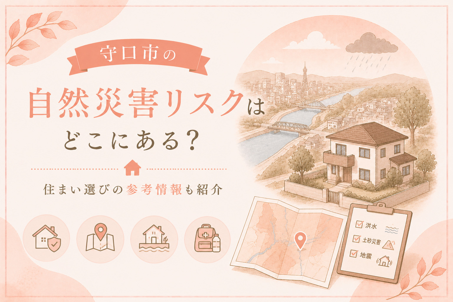 守口市の自然災害リスクはどこにある？住まい選びの参考情報も紹介の画像