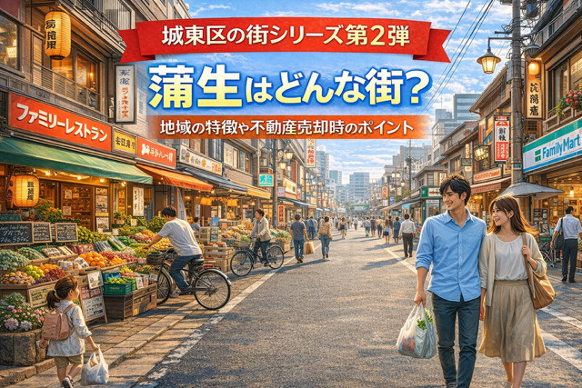 大阪市城東区蒲生はどんな街？地域の特徴や不動産売却時の環境ポイント紹介の画像