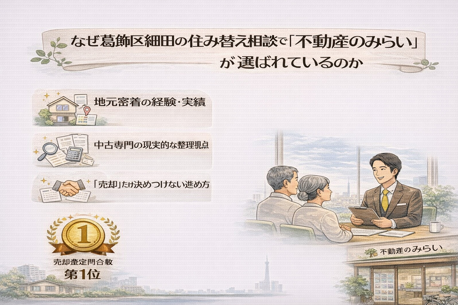 葛飾区細田で不動産のみらいが住み替え相談で選ばれる理由