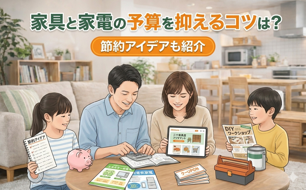 家具と家電の予算を抑えるコツは？節約アイデアも紹介の画像
