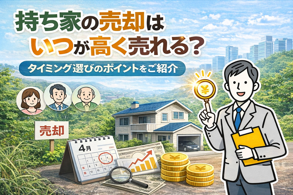 持ち家の売却はいつが高く売れる？タイミング選びのポイントをご紹介の画像