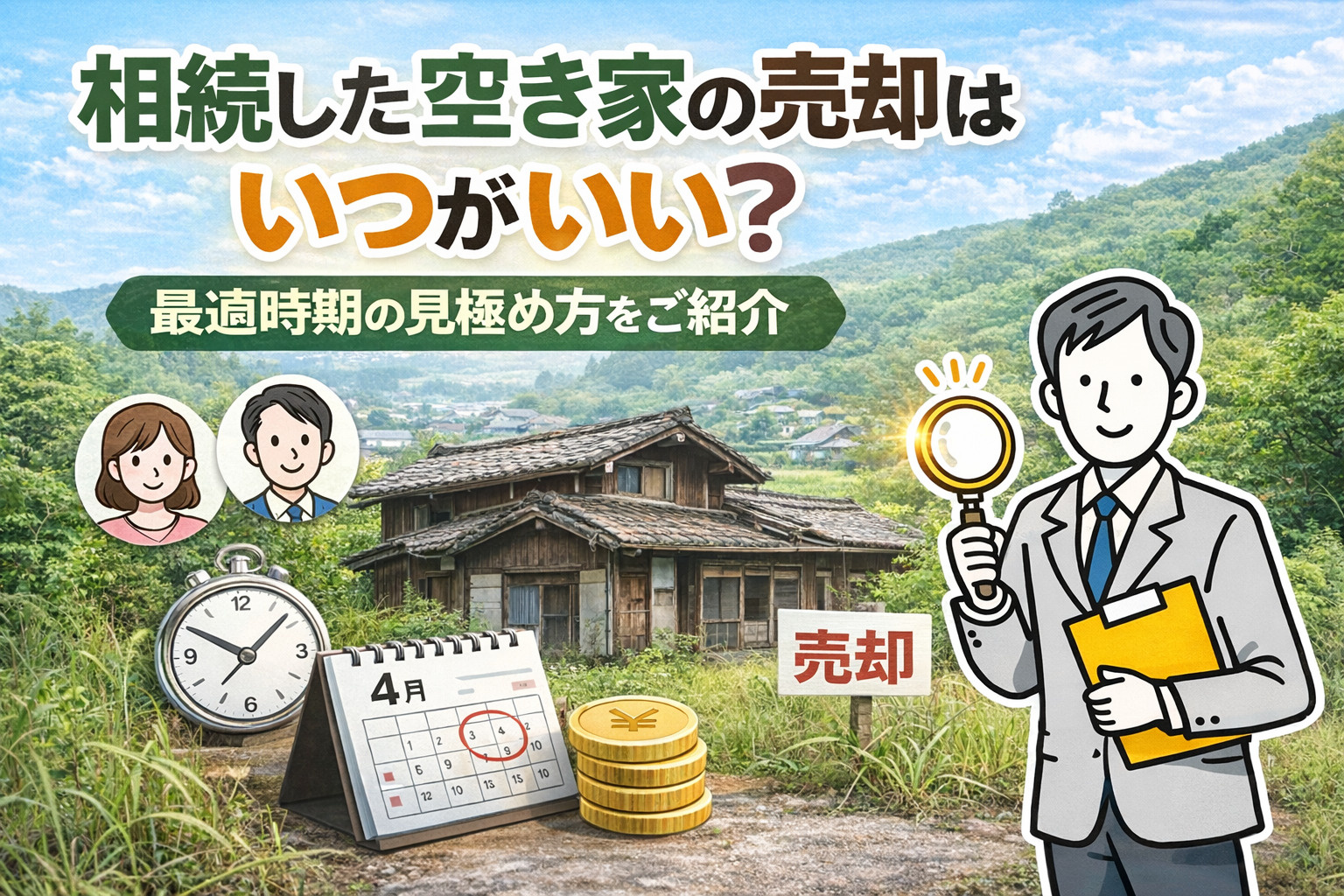 相続した空き家の売却はいつがいい？最適時期の見極め方をご紹介の画像