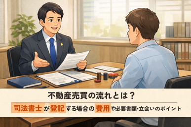 不動産売買の流れとは？司法書士が登記する場合の費用や必要書類・立会いのポイントの画像