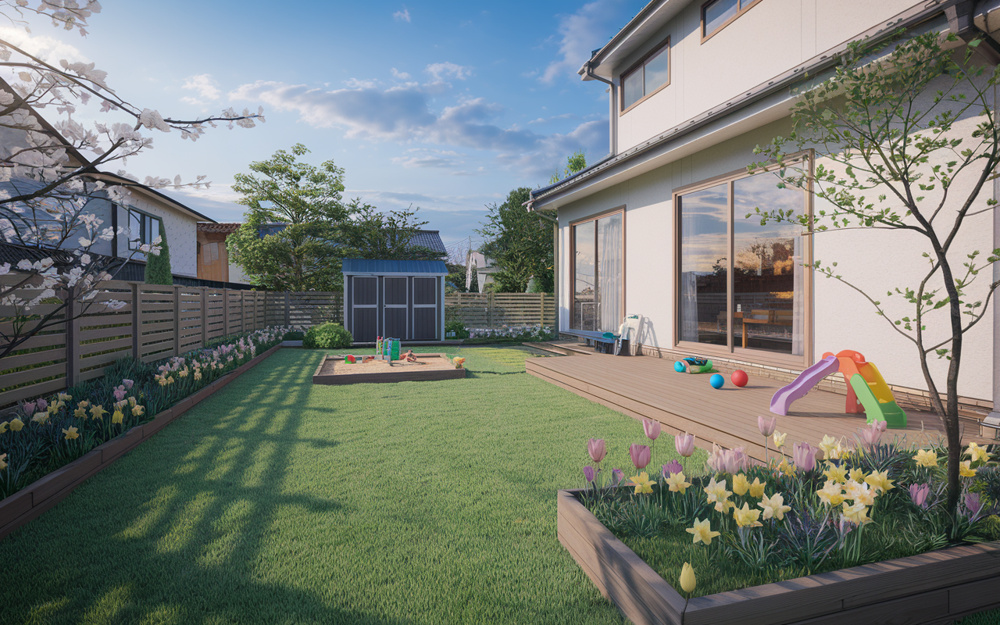 戸建の庭で春を満喫し子供と遊ぶには？家族の時間が楽しく広がるアイデアをご紹介の画像