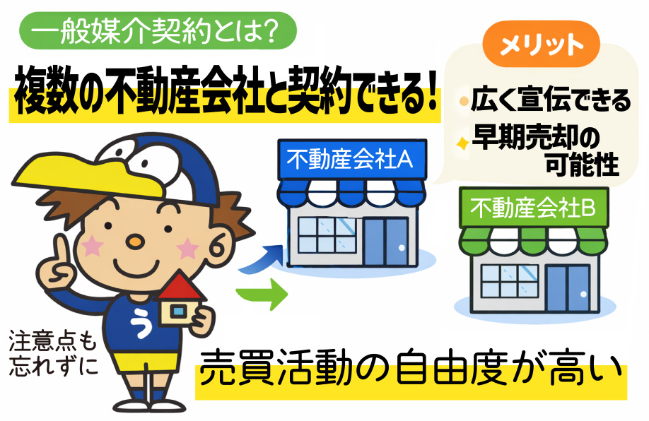 一般媒介契約のメリットとは？複数社と比較したい方に向いていますの画像