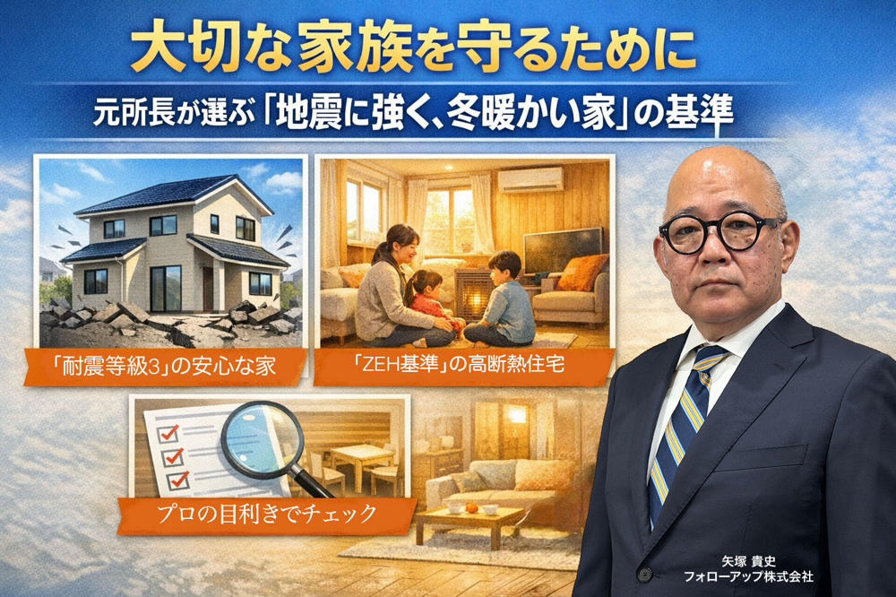 【2026年2月14日】大切な家族を守るために。元所長が選ぶ「地震に強く、冬暖かい家」の基準の画像