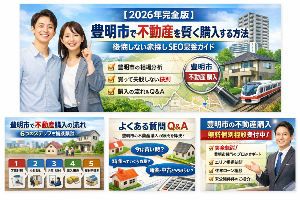 【2026年完全版】豊明市で不動産を賢く購入する方法｜後悔しない家探しSEO最強ガイドの画像