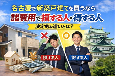 名古屋で新築戸建てを買うときに「諸費用で損する人・得する人」の決定的な違いの画像