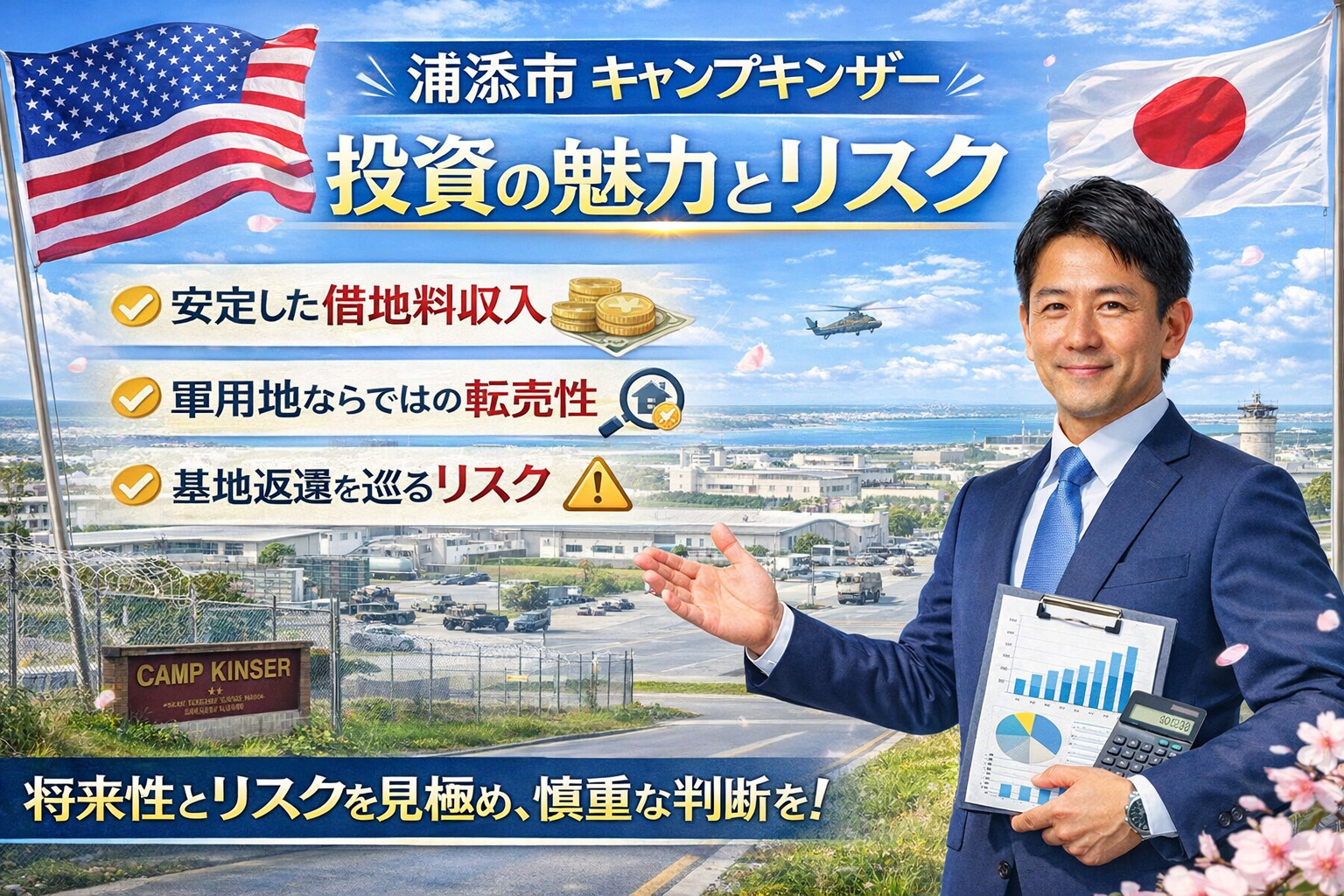 浦添市キャンプキンザー（軍用地）投資の魅力と、知っておくべき現実の画像