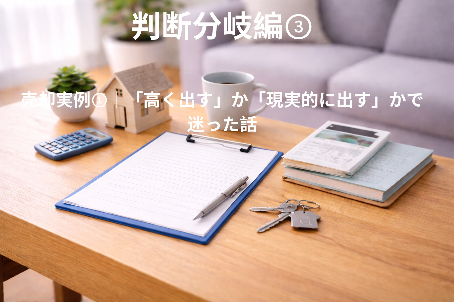 売却実例①｜「高く出す」か「現実的に出す」かで迷った話の画像