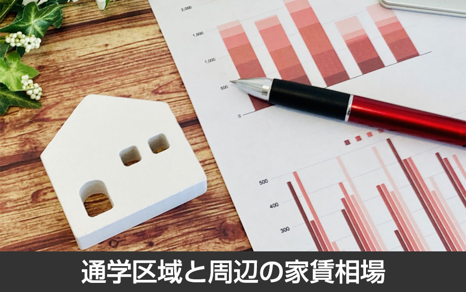 「熊本市立銭塘小学校」の通学区域と周辺の家賃相場