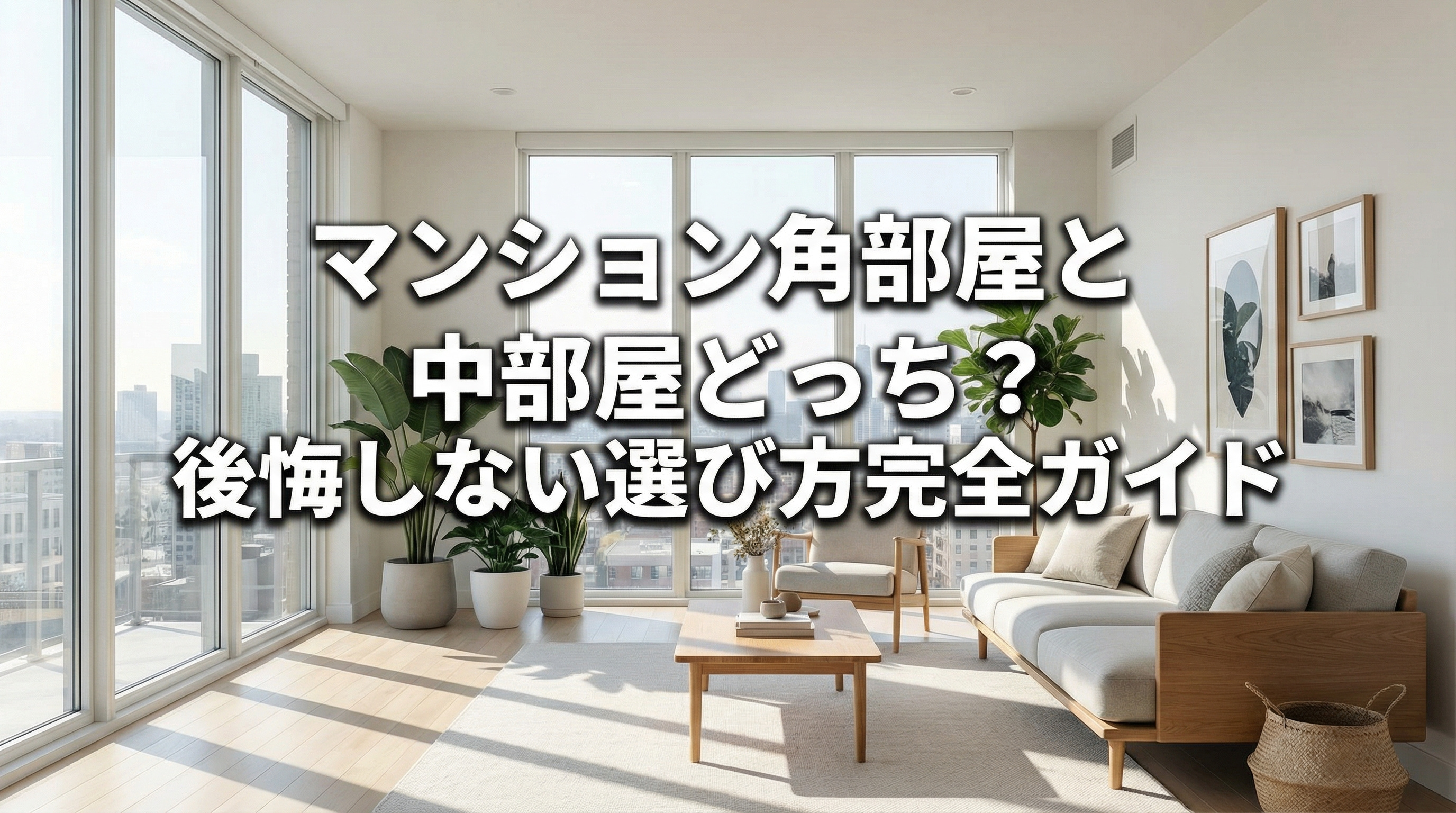 マンション角部屋と中部屋どっち？後悔しない選び方完全ガイドの画像