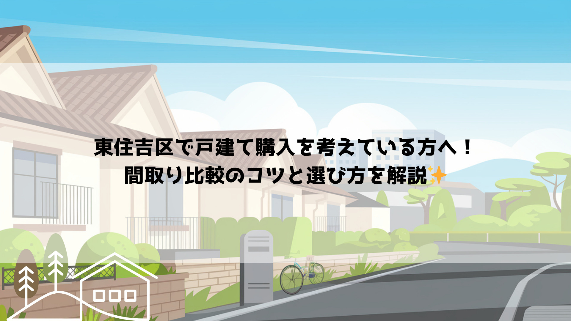 東住吉区で戸建て購入を考えている方へ!間取り比較のコツと選び方を解説の画像