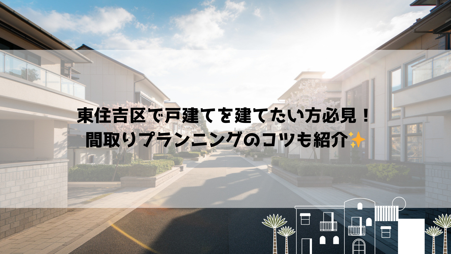東住吉区で戸建てを建てたい方必見！間取りプランニングのコツも紹介の画像
