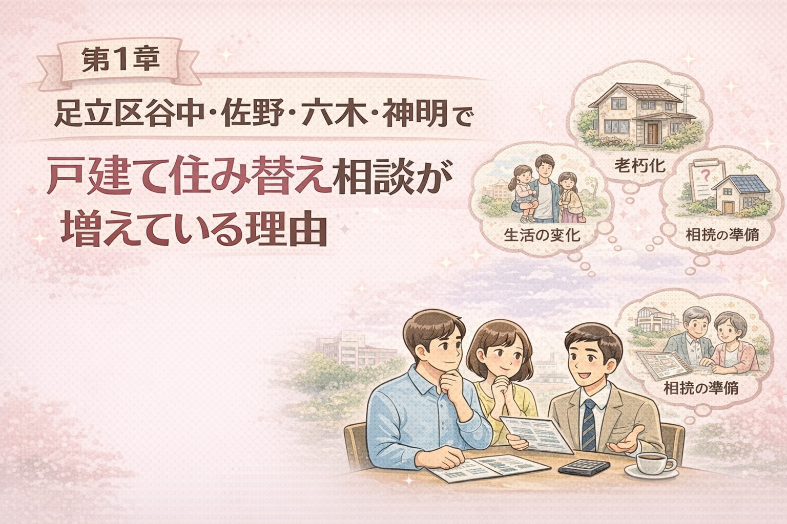 足立区谷中・佐野・六木・神明で戸建て住み替え相談が増えている理由