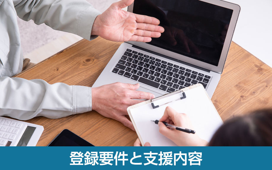 登録要件と支援内容