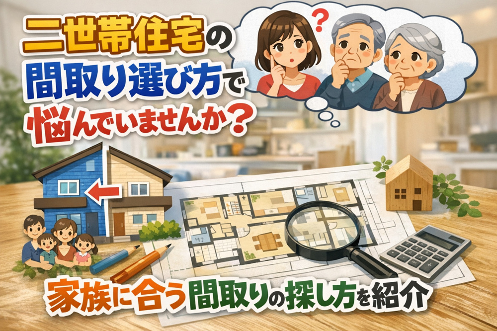 二世帯住宅の間取り選び方で悩んでいませんか？家族に合う間取りの探し方を紹介の画像