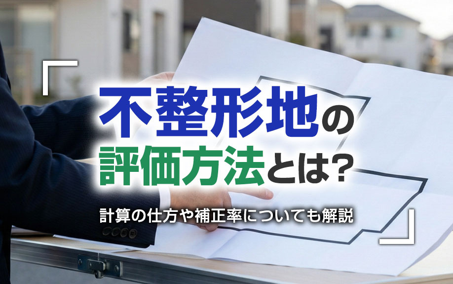 不整形地の評価方法とは？計算の仕方や補正率についても解説