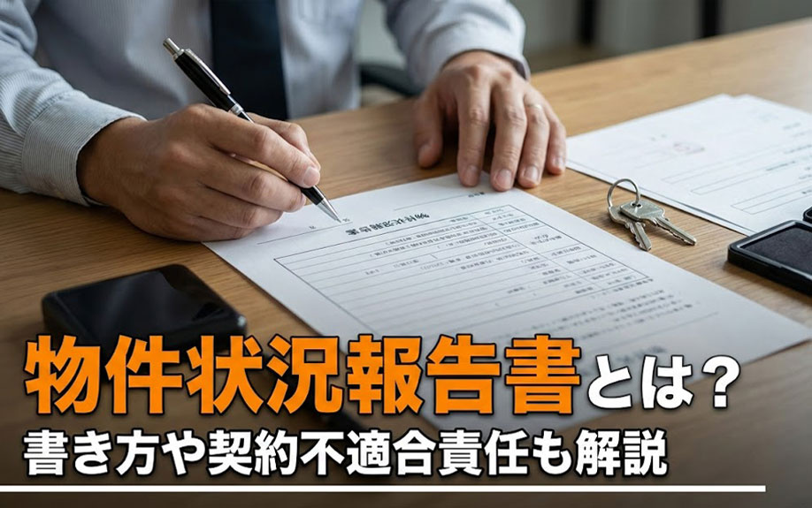 物件状況報告書とは？書き方や契約不適合責任も解説