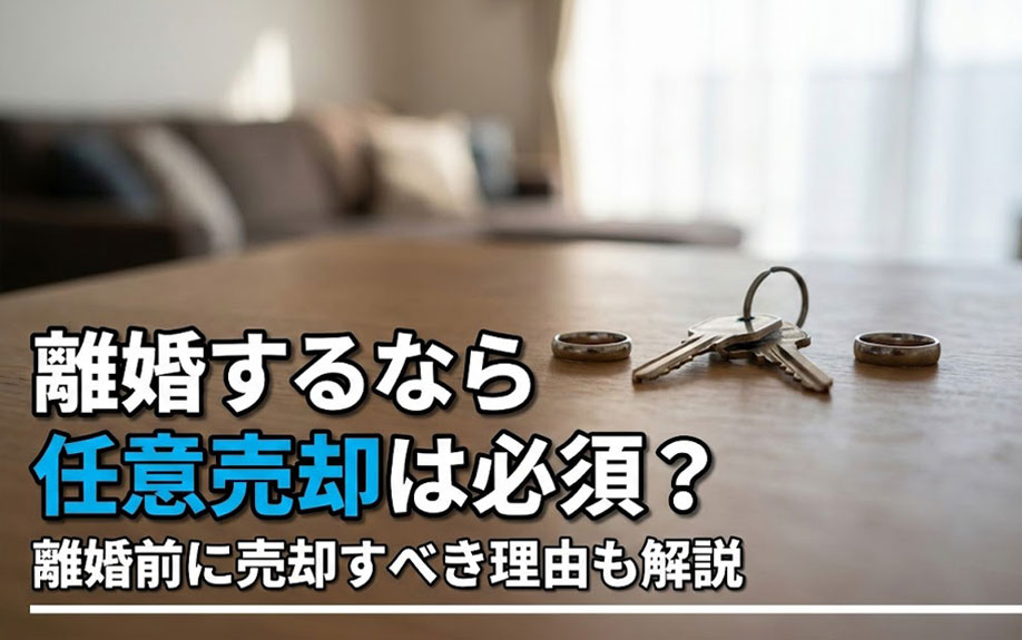離婚するなら任意売却は必須？離婚前に売却すべき理由も解説