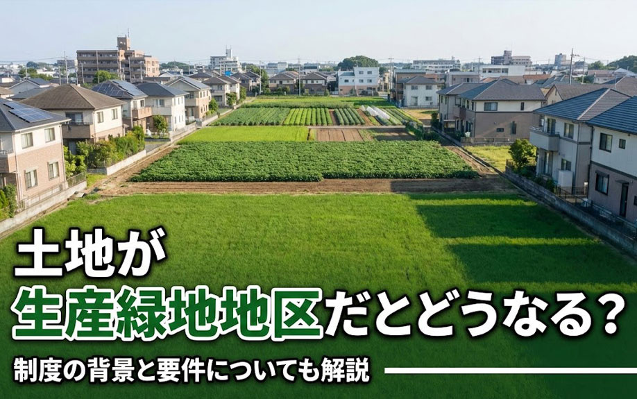 土地が生産緑地地区だとどうなる？制度の背景と要件についても解説の画像