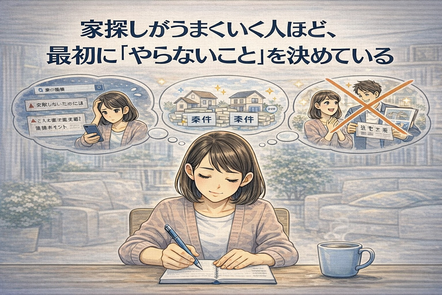 家探しがうまくいく人ほど、最初に「やらないこと」を決めているの画像