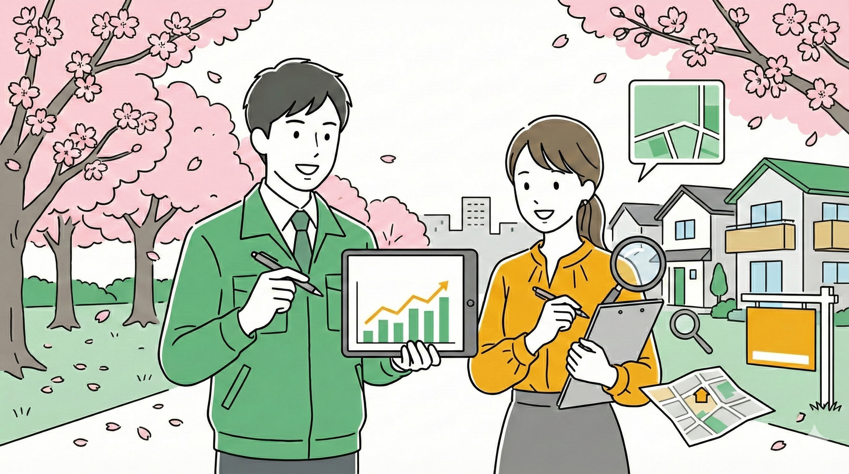 不動産市場動向グラフイメージ