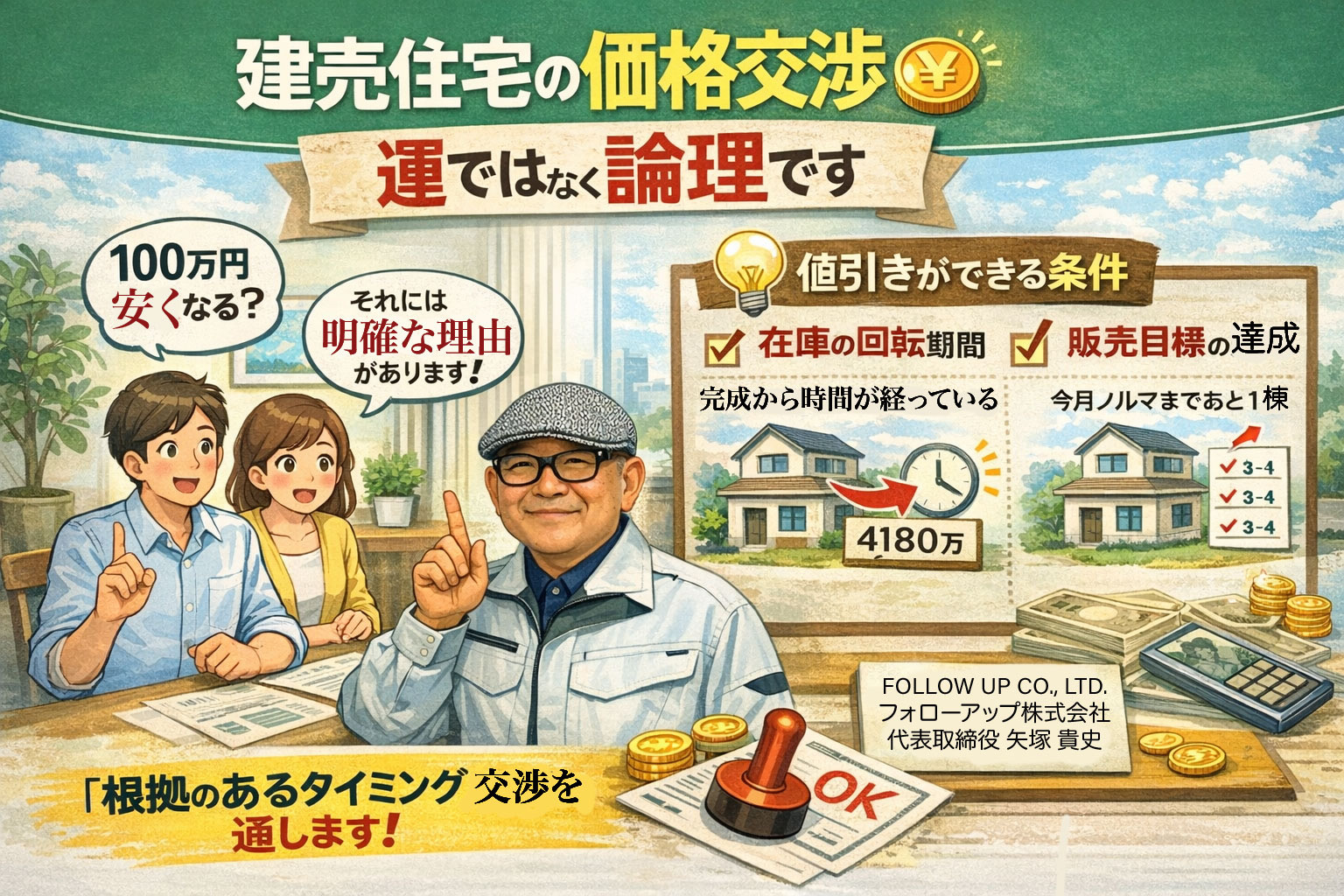 【2026年2月19日】元所長が教える。建売住宅の価格交渉「通る時」と「通らない時の画像