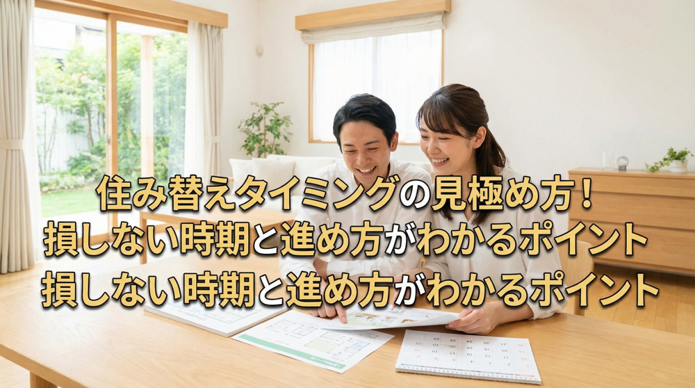 住み替えタイミングの見極め方！損しない時期と進め方がわかるポイントの画像