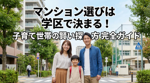 マンション選びは学区で決まる！子育て世帯の賢い探し方完全ガイドの画像