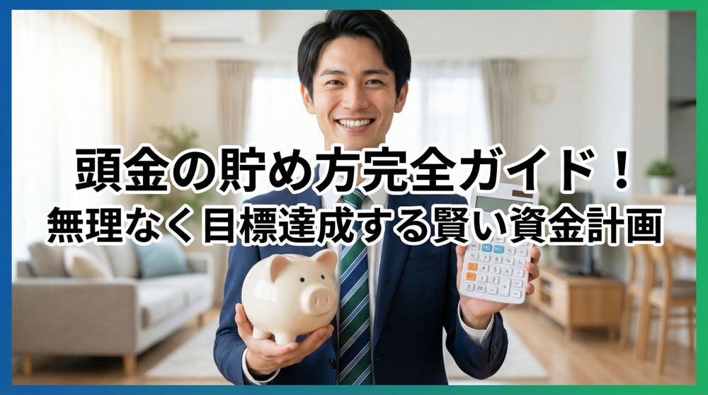 頭金の貯め方完全ガイド！無理なく目標達成する賢い資金計画の画像