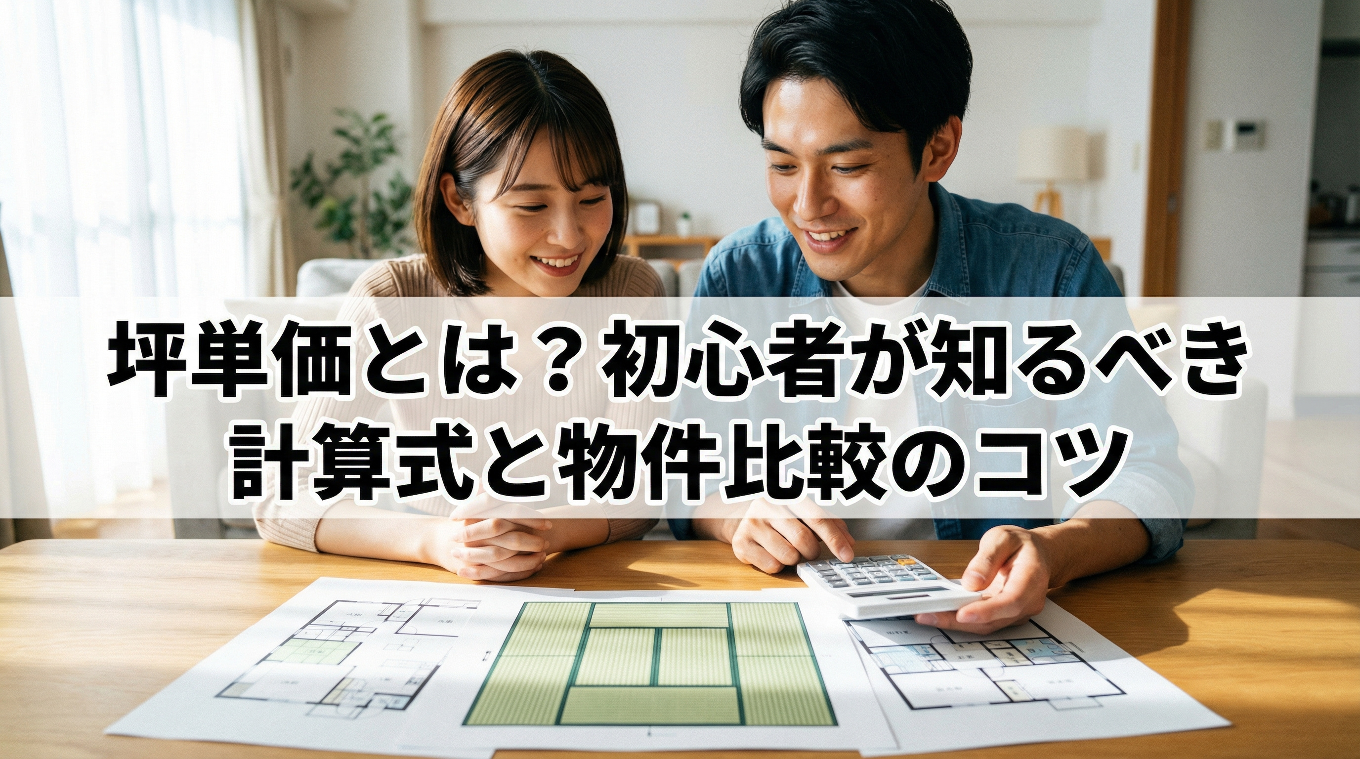 坪単価とは?初心者が知るべき計算式と物件比較のコツの画像