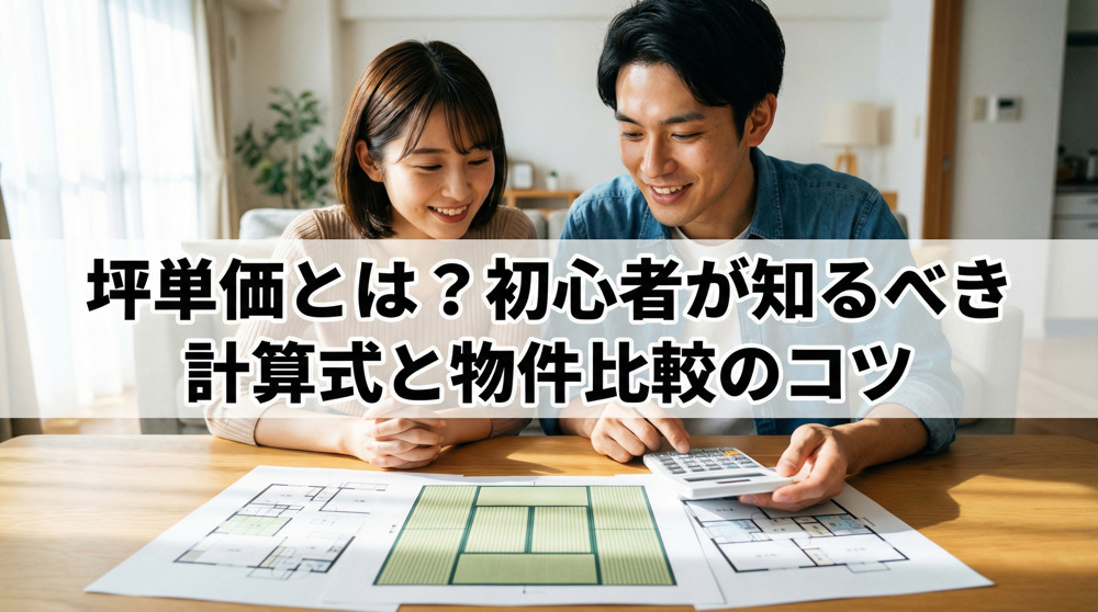 坪単価とは？初心者が知るべき計算式と物件比較のコツの画像
