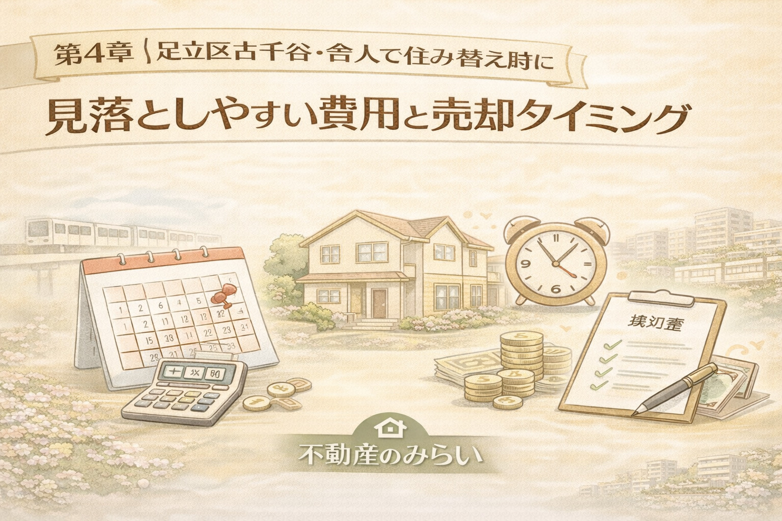 足立区古千谷で住み替え費用とタイミングを整理するイメージ