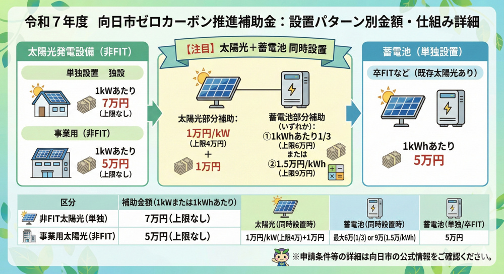 向日市で太陽光の設置を検討中の方必見！補助金の詳細と申請手順をご紹介の画像
