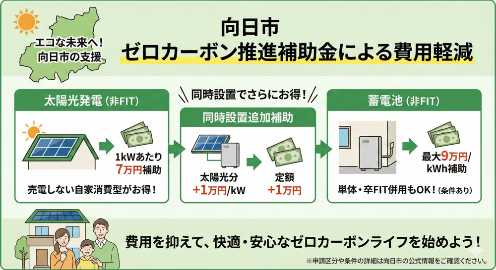 向日市で一戸建てに太陽光パネル設置を検討中の方へ！設置費用の目安や補助金情報も紹介の画像
