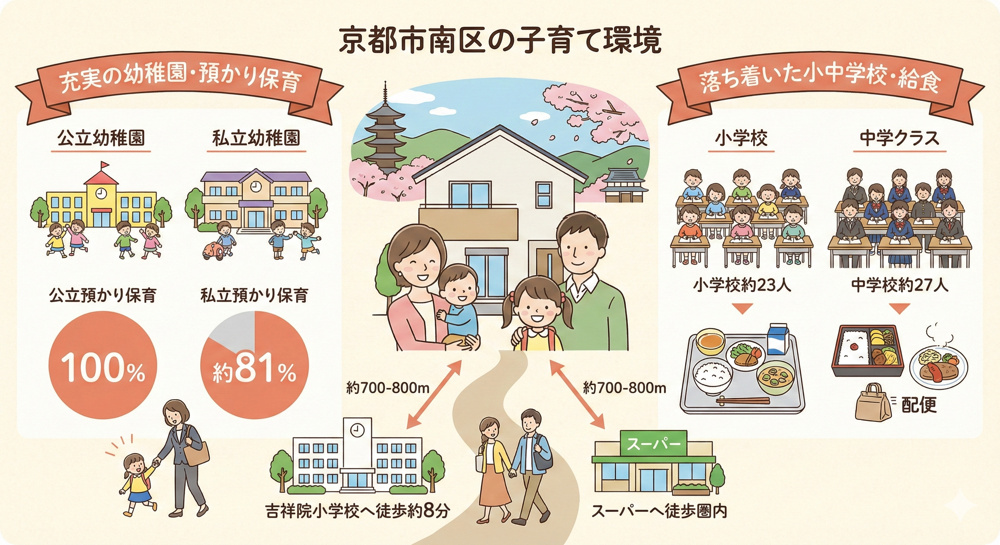 京都市南区で新築戸建て購入を検討中の方必見！通勤や通学を快適にする生活ポイントをご紹介の画像