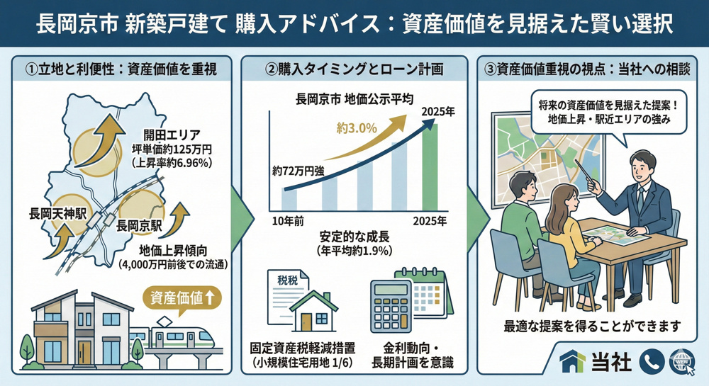 長岡京市で新築戸建てを選ぶ将来性は？資産価値の高い物件探しのポイントも解説の画像