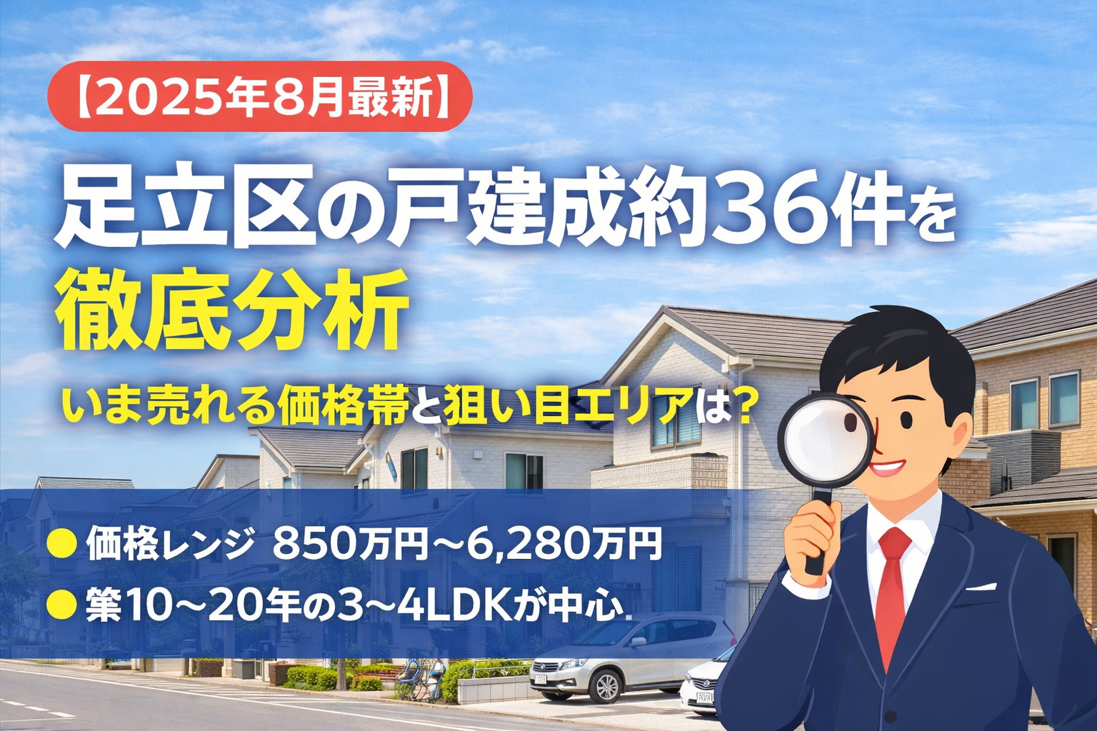 【2025年8月】足立区の戸建て成約36件を徹底分析の画像