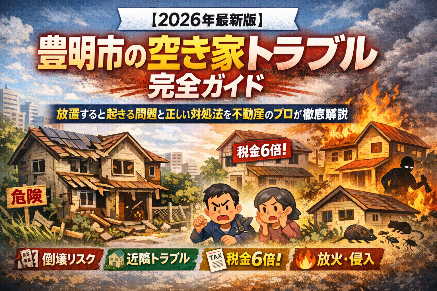 【2026年最新版】豊明市の空き家トラブル完全ガイド 放置すると起きる問題と正しい対処法を不動産のプロが徹底解説の画像
